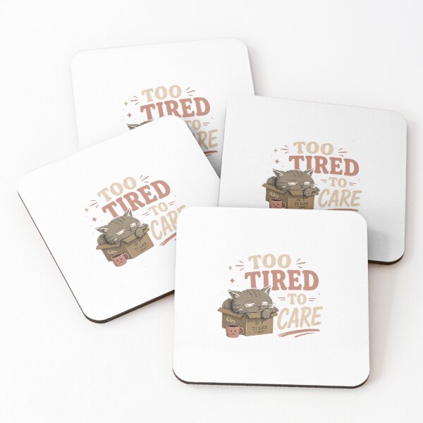 Item preview, Too Tired To Care Cat Shirt | Funny Introvert Cat Meme Vintage Graphic Tee designed and sold by Louliloulita.
