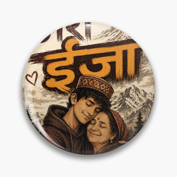 Item preview, मेरी ईजा | Garhwali Mother Love | Pahadi Emotional T-Shirt Design designed and sold by Wearslang.