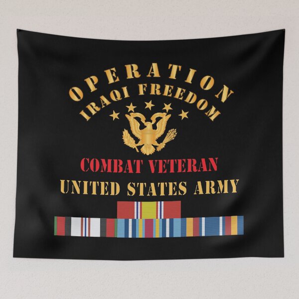 Item preview, Army - IRAQI FREEDOM Veteran - Combat Veteran X 300 designed and sold by Military Insignia Products.