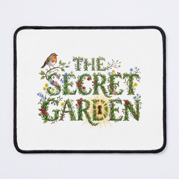 Item preview, The Secret Garden Floral Lettering Book Art designed and sold by Fenay Designs.