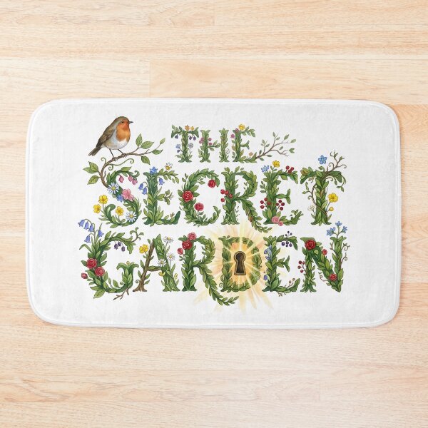 Item preview, The Secret Garden Floral Lettering Book Art designed and sold by Fenay Designs.