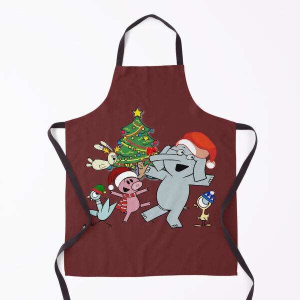 Item preview, Christmas Elephant and Piggie Holiday Fun, Kids Fun Cartoon Design, friend Elephant designed and sold by VectorJoy.