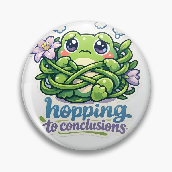 Item preview, Hopping to Conclusions Funny Frog Design designed and sold by Naviora.