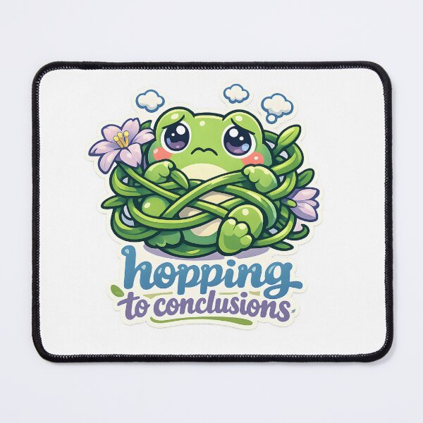 Item preview, Hopping to Conclusions Funny Frog Design designed and sold by Naviora.