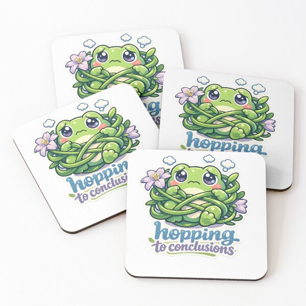 Item preview, Hopping to Conclusions Funny Frog Design designed and sold by Naviora.