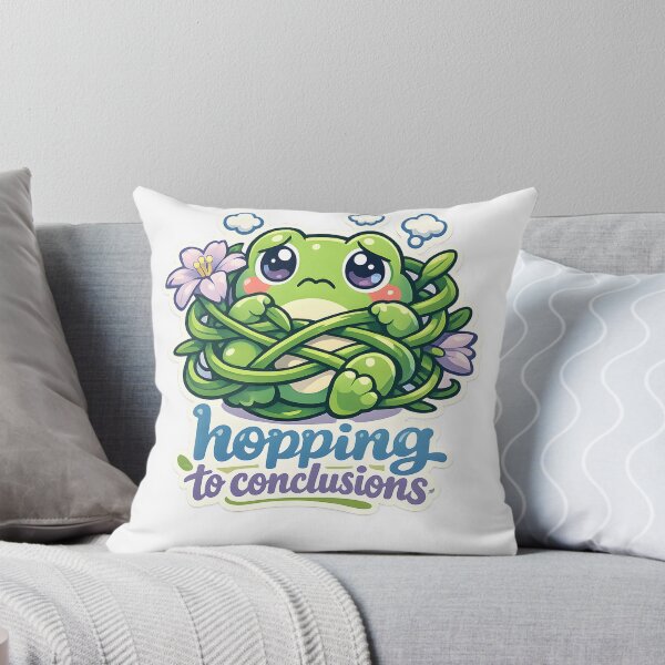 Item preview, Hopping to Conclusions Funny Frog Design designed and sold by Naviora.