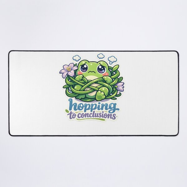 Item preview, Hopping to Conclusions Funny Frog Design designed and sold by Naviora.