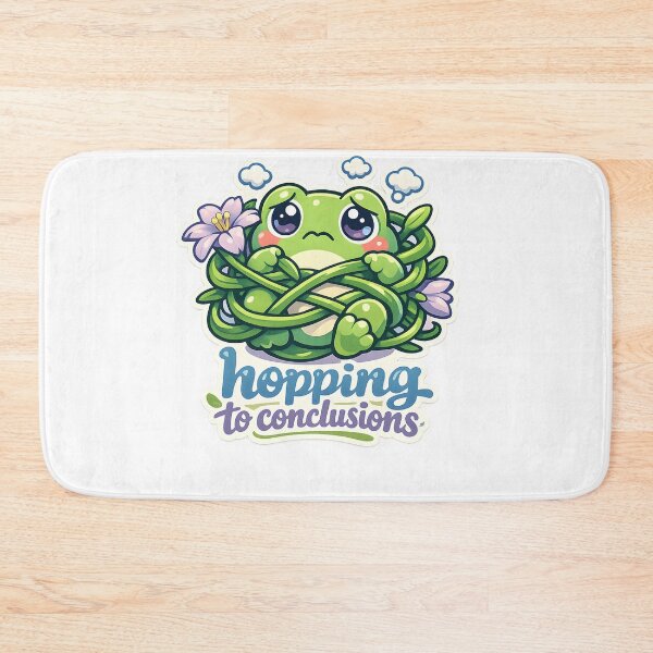 Item preview, Hopping to Conclusions Funny Frog Design designed and sold by Naviora.
