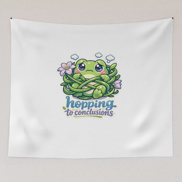 Item preview, Hopping to Conclusions Funny Frog Design designed and sold by Naviora.