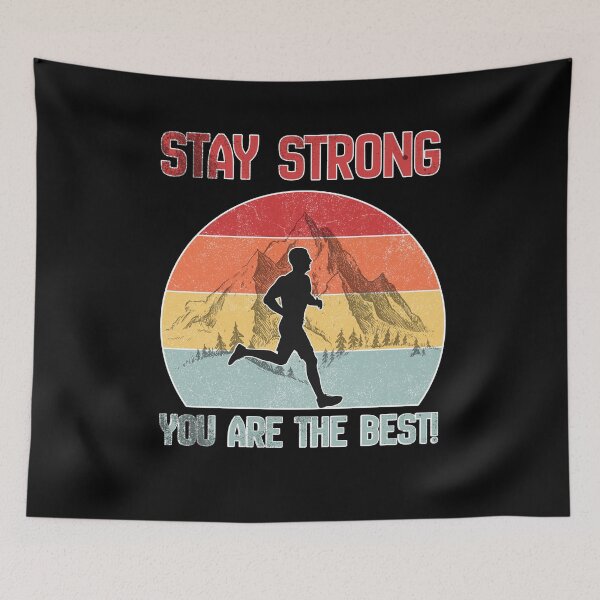 Item preview, stay strong - ultra runner retro running  designed and sold by CypisDesign.