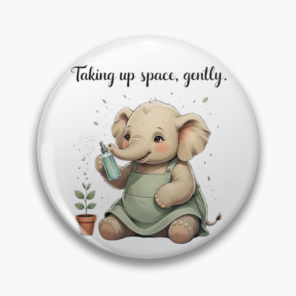 Item preview, Taking Up Space Gently Cottagecore Elephant Plant Lover designed and sold by AQUILAKREO.