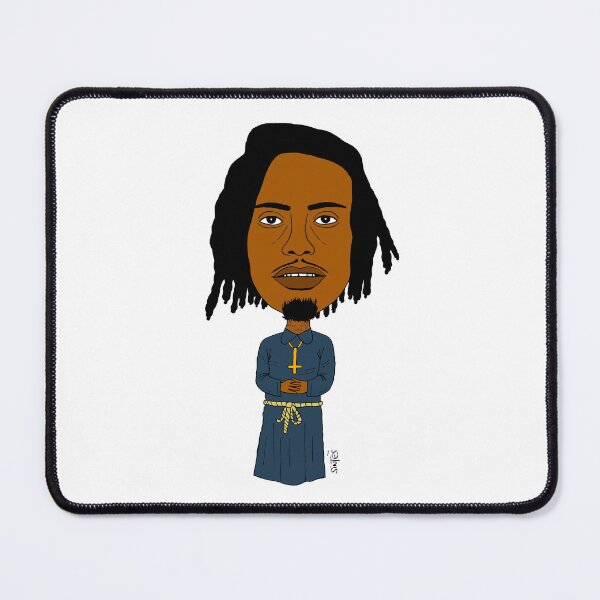 Item preview, Full-length drawn portrait of Playboi in priest's robes (no background) designed and sold by Eric Sintès.