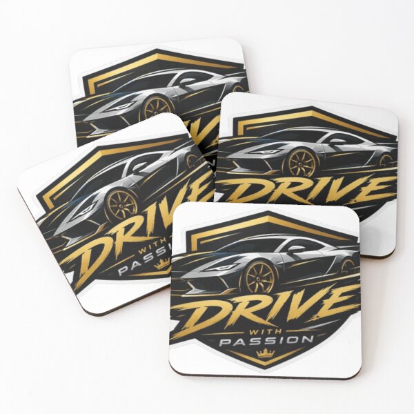 Item preview, Drive With Passion Car Sticker Design designed and sold by AuraAuto.