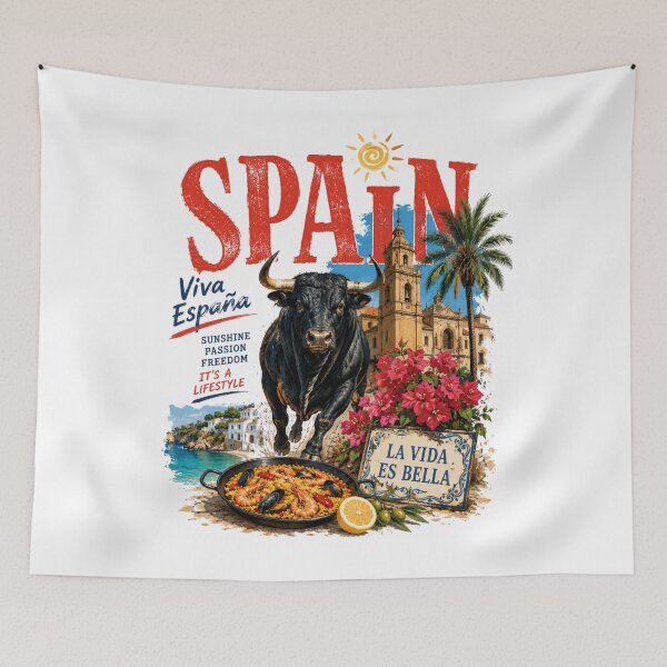 Item preview, Spain Vibes – Sunshine, Passion & Freedom designed and sold by Countries&Cities Shop.