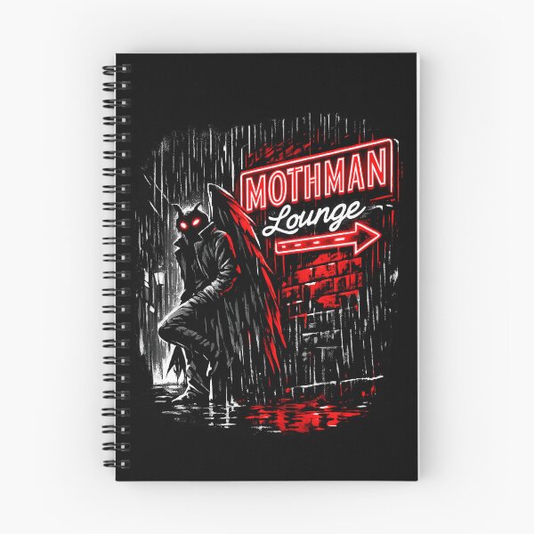 Item preview, Neon Cryptid Nightscape lounge – Retro Mothman Horror Noir designed and sold by SidTastic .