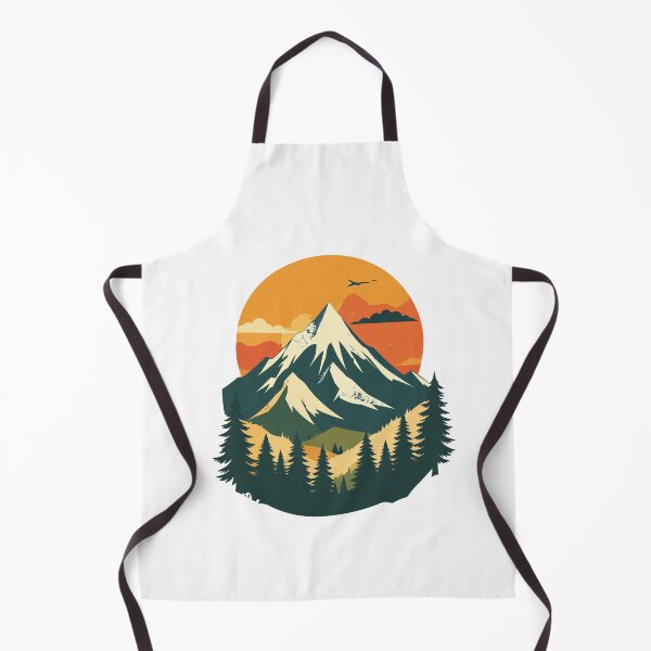 Item preview, Vintage Outdoor Adventure Mountain Sunset Graphic designed and sold by MarWachaN.