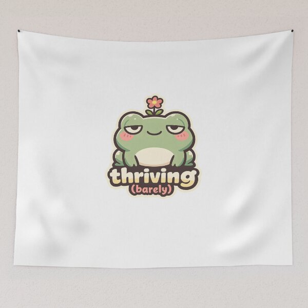 Item preview, Thriving Barely Cute Frog Design designed and sold by Naviora.