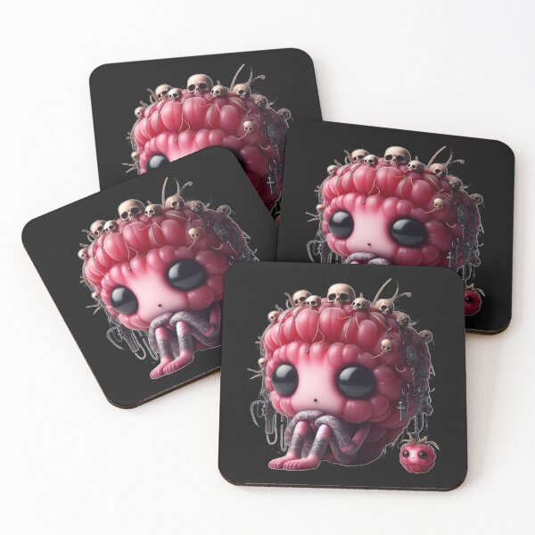 Item preview, Goth Raspberry - Creepy Cute Fruits Collection #13 designed and sold by LujziWorld.