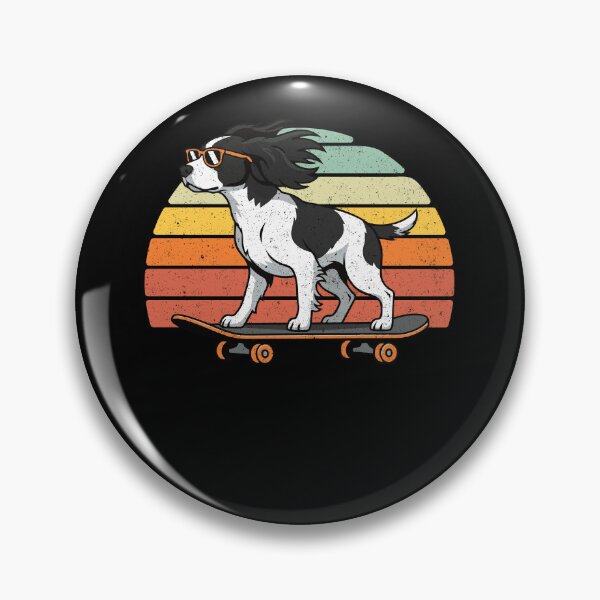 Item preview, Vintage Skater Dog with Sunglasses Retro Sunset designed and sold by d247.