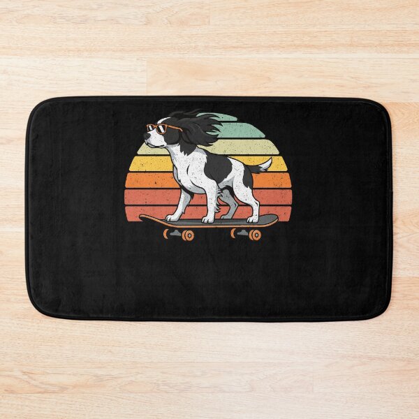Item preview, Vintage Skater Dog with Sunglasses Retro Sunset designed and sold by d247.
