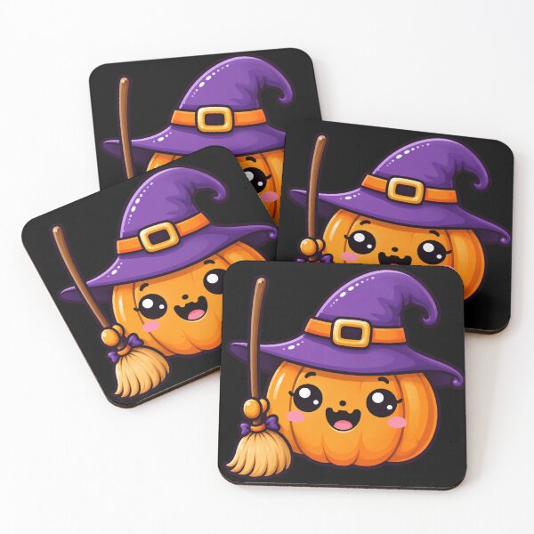 Item preview, Kawaii Halloween Pumpkin Sticker designed and sold by NerdiPop.