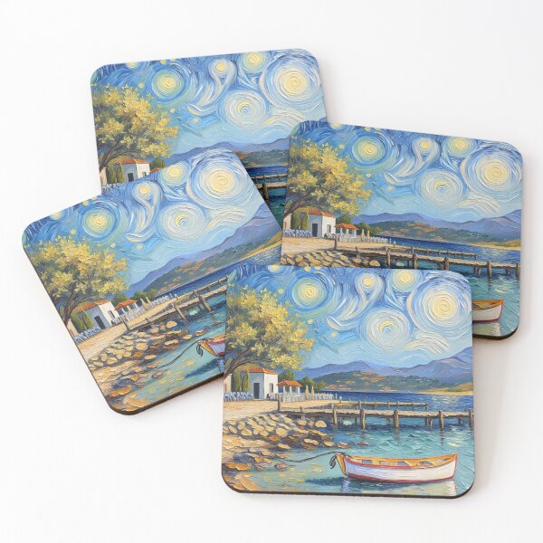 Item preview, Coastal town on the Ionian Sea designed and sold by sid1802.