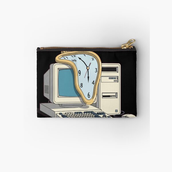 Item preview, Surreal Melting Time Retro Computer designed and sold by MarVan-Prints.