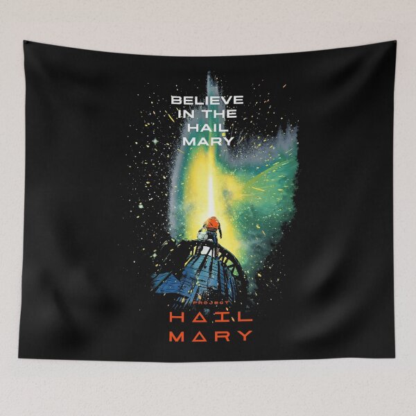 Item preview, Believe In The Hail Mary Graphic T-Shirt In Colour With Red Title As Worn By Eva Mendes  designed and sold by hesjustken.