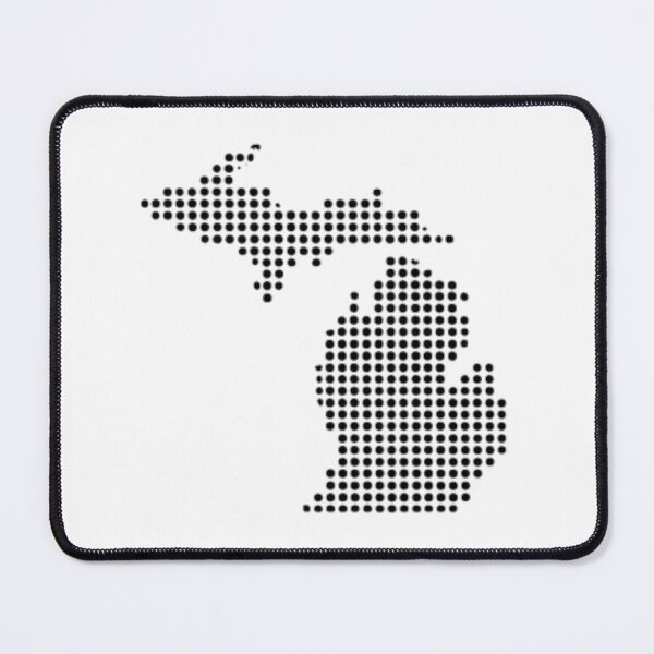 Item preview, Modern Dotted Michigan State Silhouette Art designed and sold by Wander & Create.