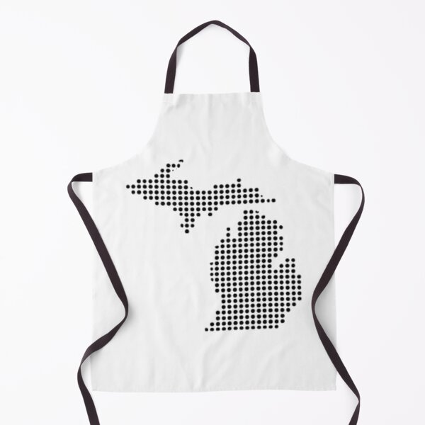 Item preview, Modern Dotted Michigan State Silhouette Art designed and sold by Wander & Create.