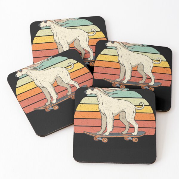 Item preview, Afghan Hound Skater Dog Retro Sunset Sunglasses designed and sold by d247.