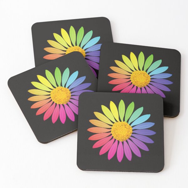 Item preview, Vibrant Rainbow Daisy Flower - Colorful Gerber Daisy Floral Graphic designed and sold by SolutionsArt.