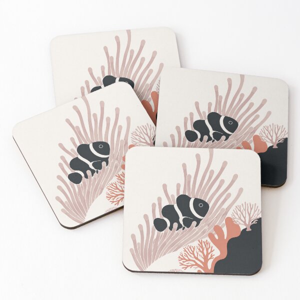 Item preview, Great Barrier Reef Australia Clownfish Minimalist Travel Poster designed and sold by pod24.