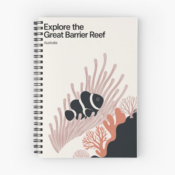 Item preview, Great Barrier Reef Australia Clownfish Minimalist Travel Poster designed and sold by pod24.