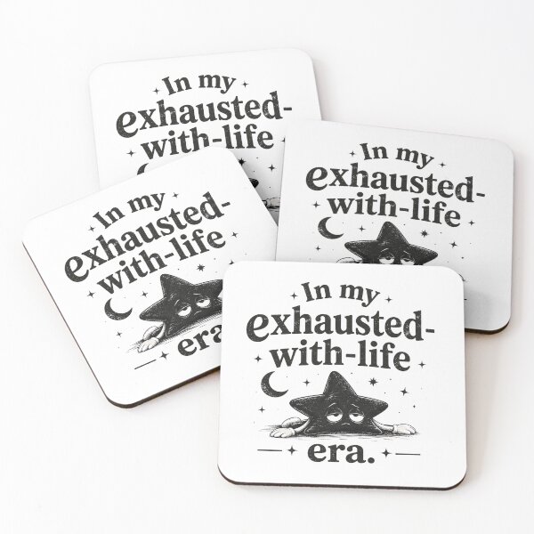 Item preview, In My Exhausted-With-Life Era Funny Burnout Meme Mental Health Quote designed and sold by Echo_Lane.