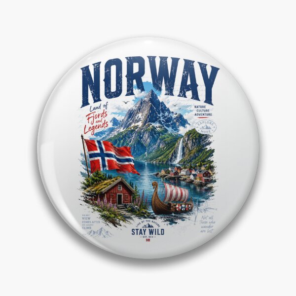 Aperçu de l'œuvre Norvège – Pays des fjords et des légendes créée et vendue par Countries&Cities Shop.
