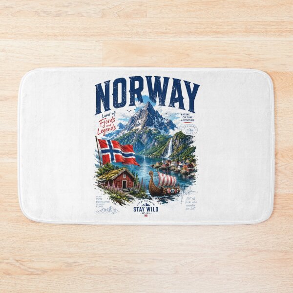Item preview, Norway – Land of Fjords and Legends designed and sold by Countries&Cities Shop.