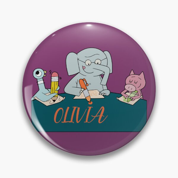 Artikelvorschau, Niedliches Geburtstags-Shirt mit Elefanten und Schweinchen für Olivia – lustiges Cartoon-Design für Kinder, 2. Geburtstag entworfen und verkauft von VectorJoy.