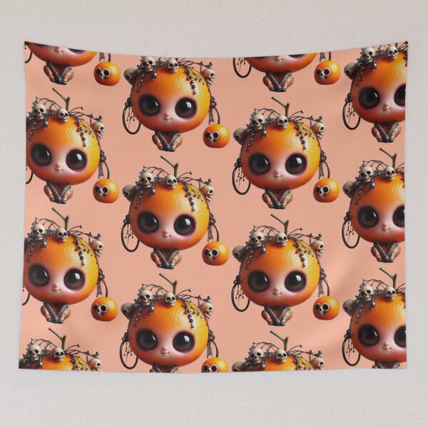 Item preview, Goth Orange - Creepy Cute Fruits Collection #14 designed and sold by LujziWorld.