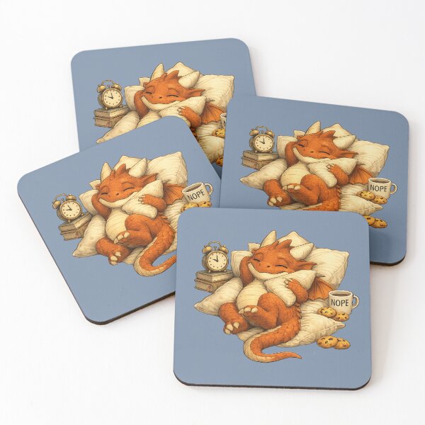 Item preview, Cozy Lazy Baby Dragon Fantasy Art designed and sold by Hatchling Hollow.