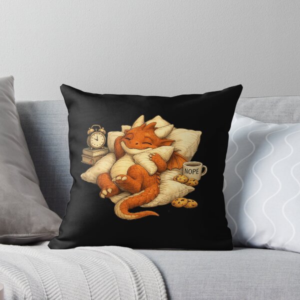 Item preview, Cozy Lazy Baby Dragon Fantasy Art designed and sold by Hatchling Hollow.