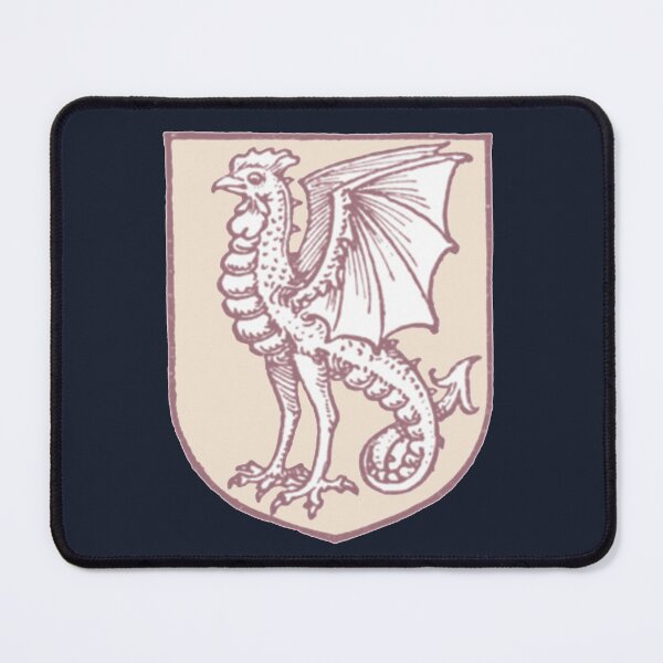 Item preview, Medieval Cockatrice Sigil (pink version) designed and sold by Dungeon-Shop.