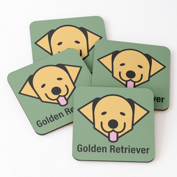 Item preview, Golden retriever face color logo designed and sold by Konopikyu.