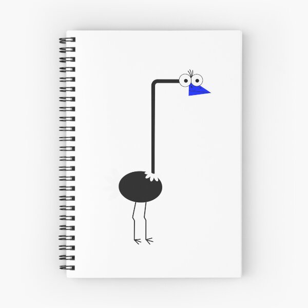Item preview, Funny Minimalist Ostrich Cartoon designed and sold by OlhaDreamArt.