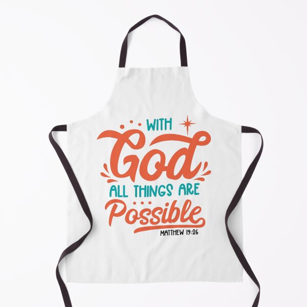 Item preview, God With All Things Are Possible Christian Faith Inspirational Typography T-Shirt, sticker and mug design designed and sold by Billium Halder.