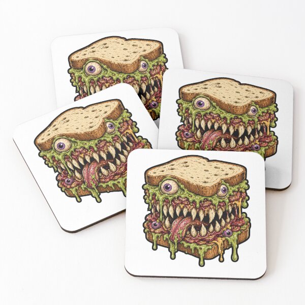 Item preview, Evil Sandwich Monster Horror Slime Creepy Food Humor designed and sold by BornBorn.