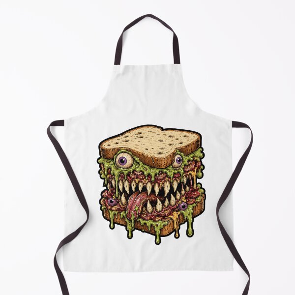 Item preview, Evil Sandwich Monster Horror Slime Creepy Food Humor designed and sold by BornBorn.