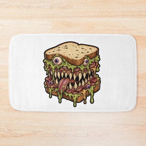 Item preview, Evil Sandwich Monster Horror Slime Creepy Food Humor designed and sold by BornBorn.