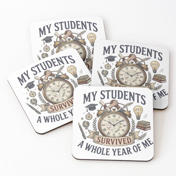 Item preview, My Students Survived: Funny Teacher Gift Design designed and sold by By Dana Studio.