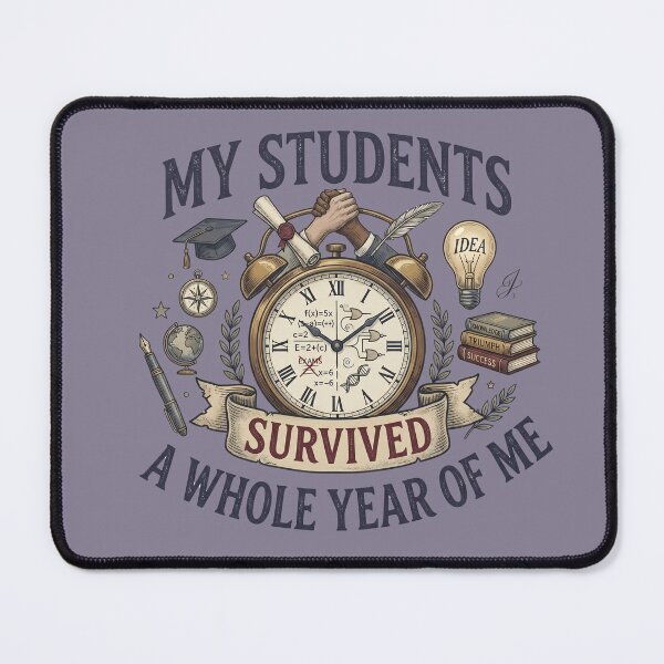 Item preview, My Students Survived: Funny Teacher Gift Design designed and sold by By Dana Studio.